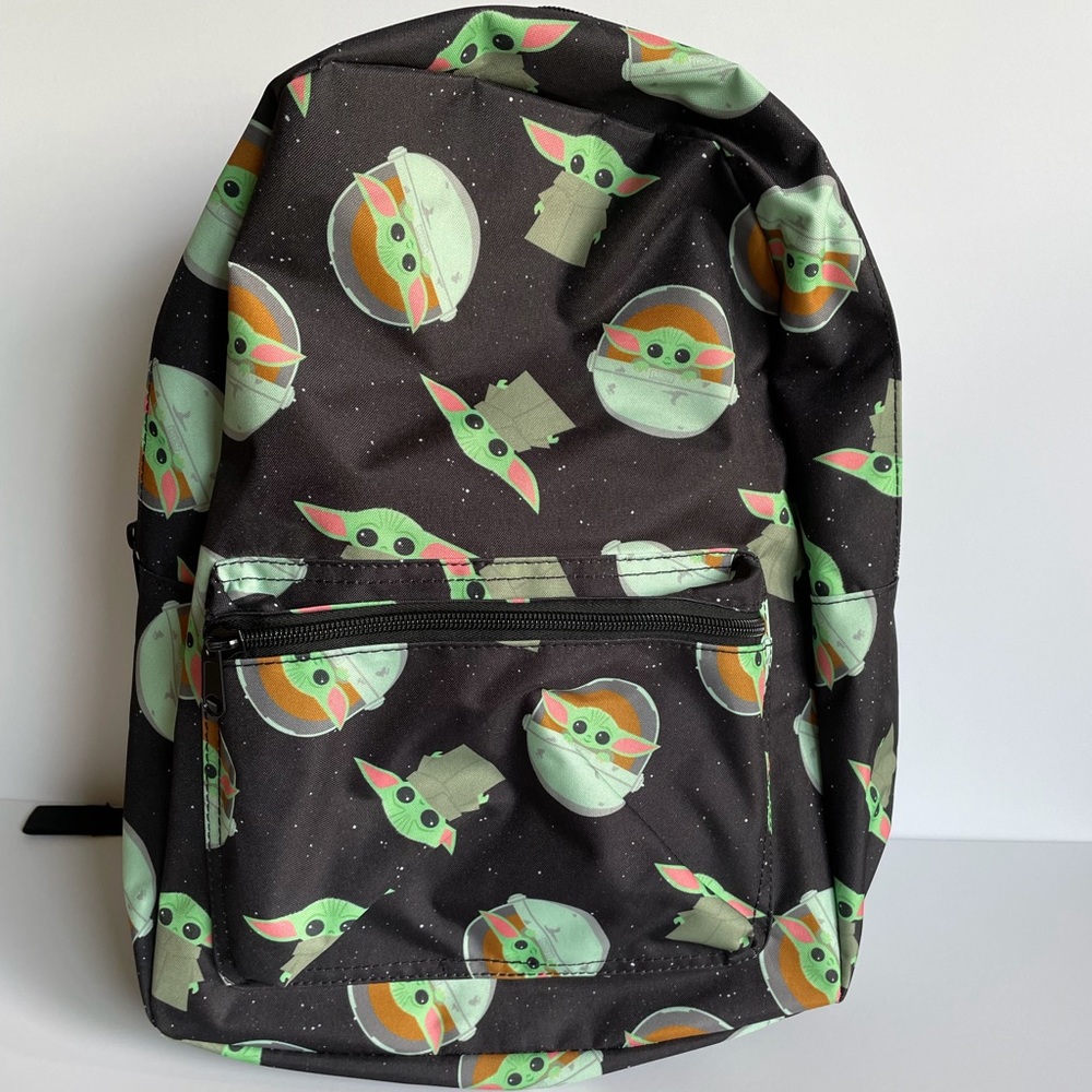 STAR WARS Baby Yoda Mandalorian Green Black Backpack